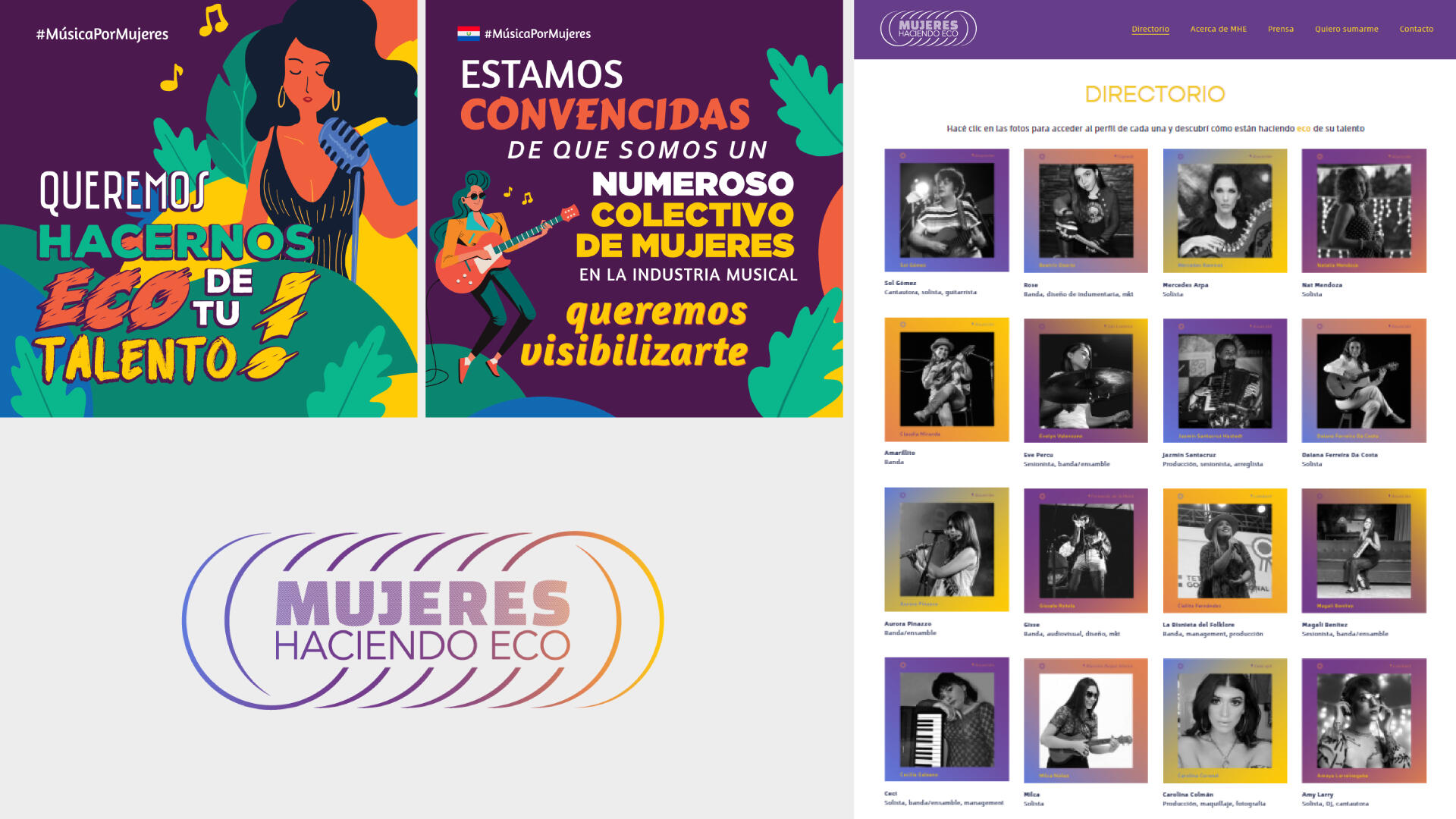 mujeres haciendo eco